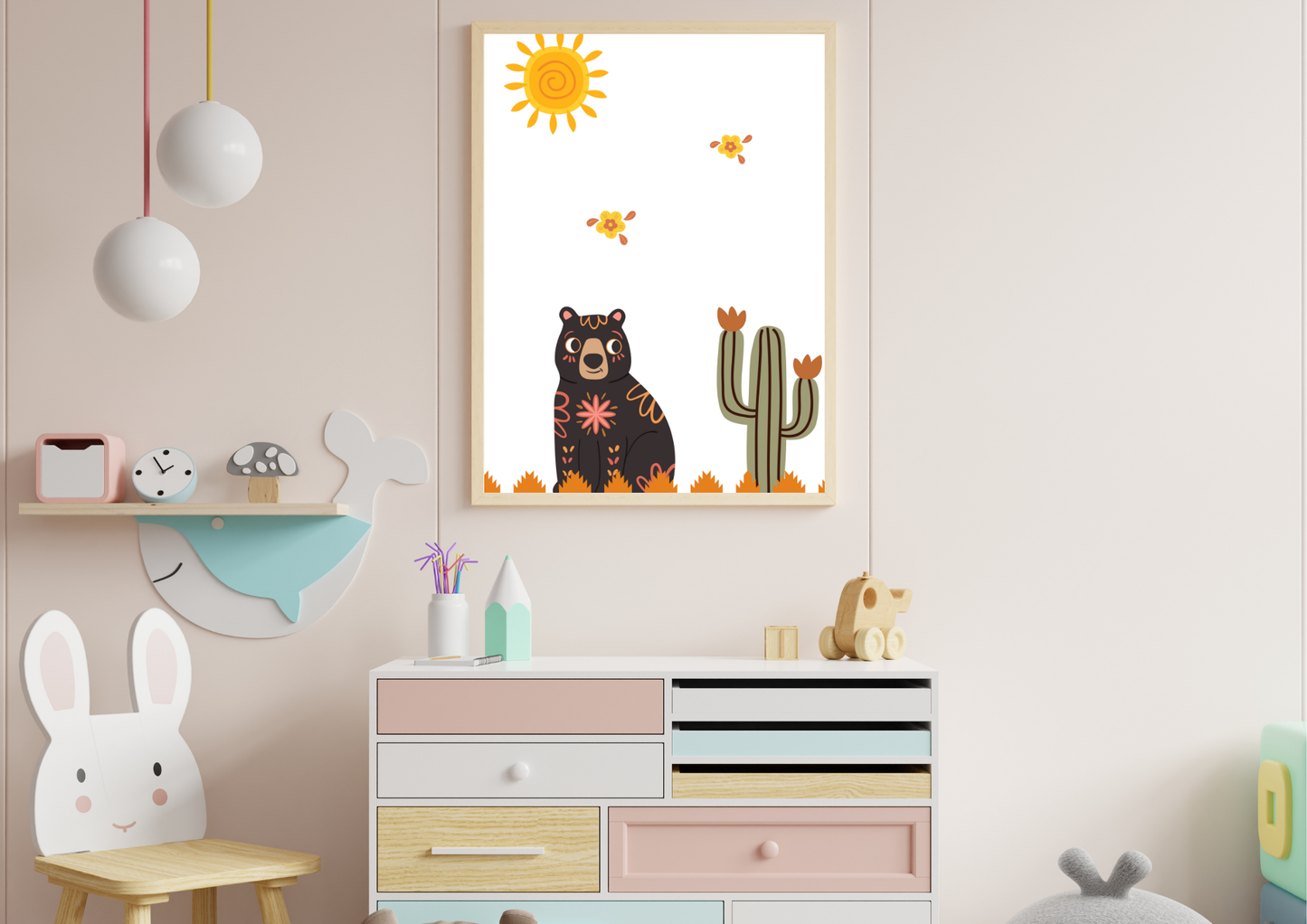 Mexican bear nursery art