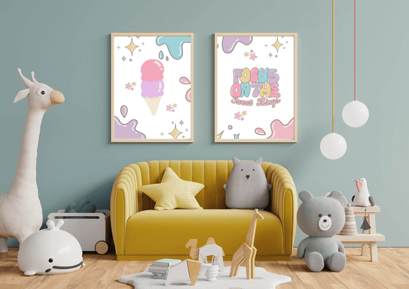 Ice Cream Wall Print