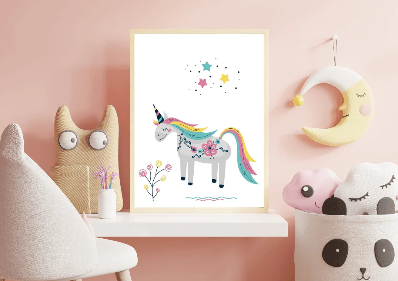 Cute Unicorn Wall Art