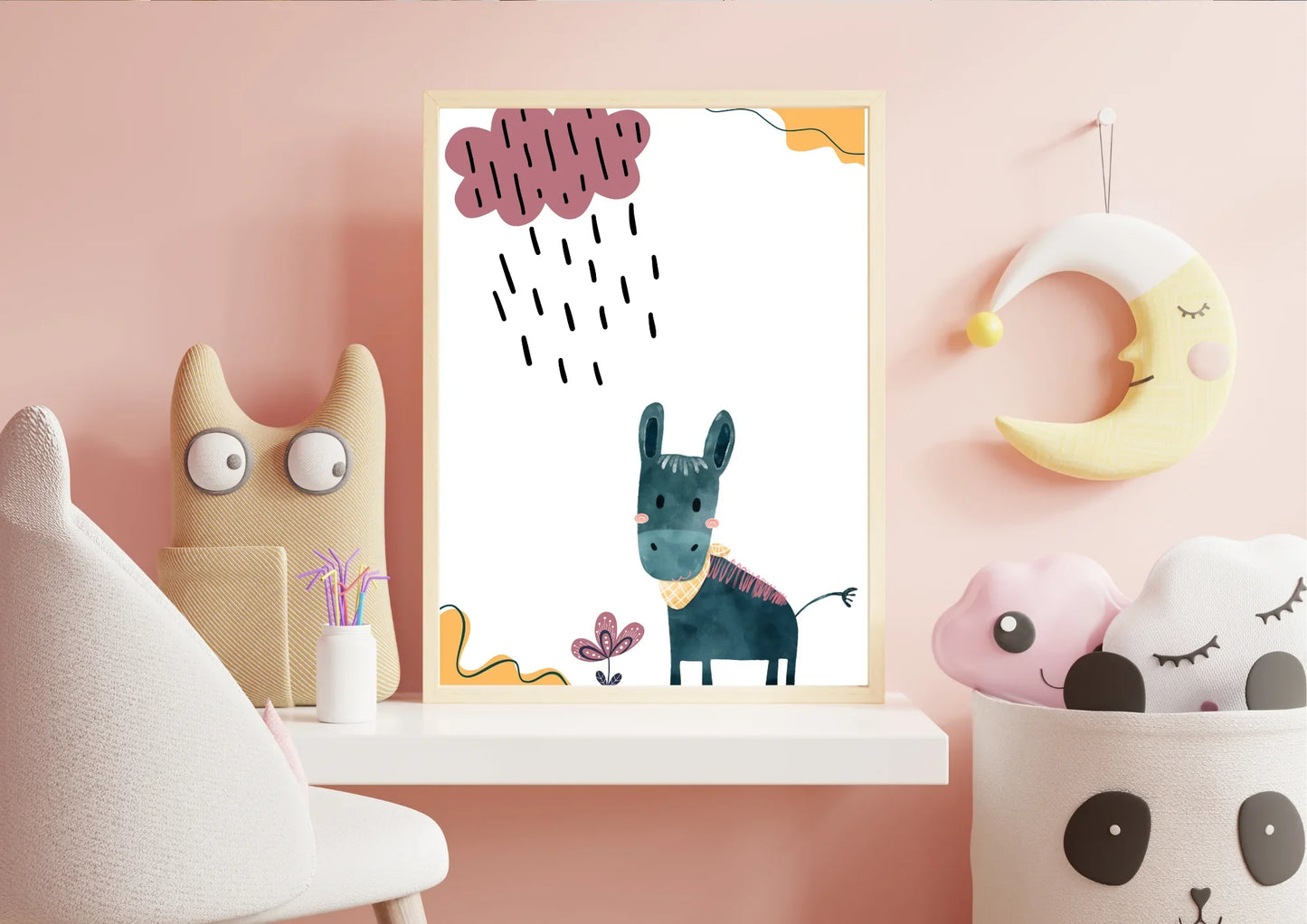 Mexican Donkey Nursery Print
