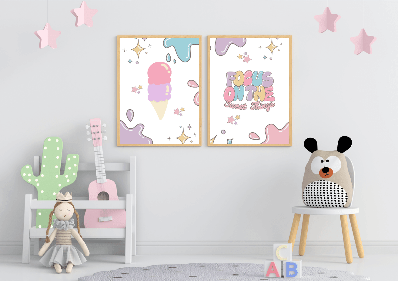 Ice Cream Wall Print