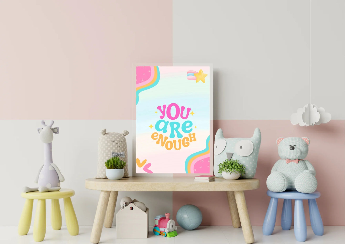 you are enough nursery art