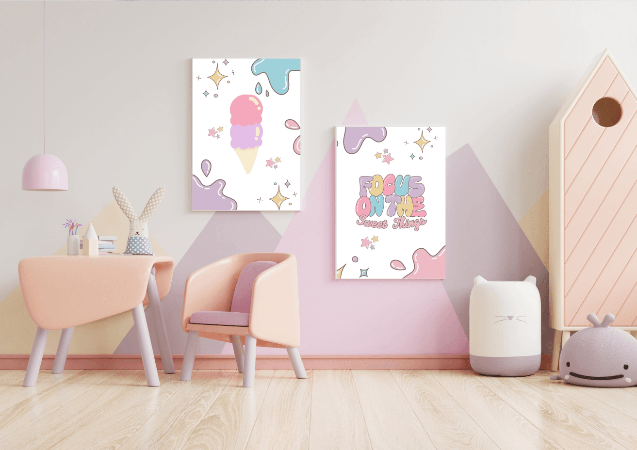 Ice Cream Wall Print