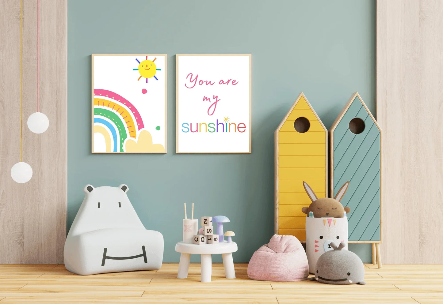 Rainbow Nursery Art