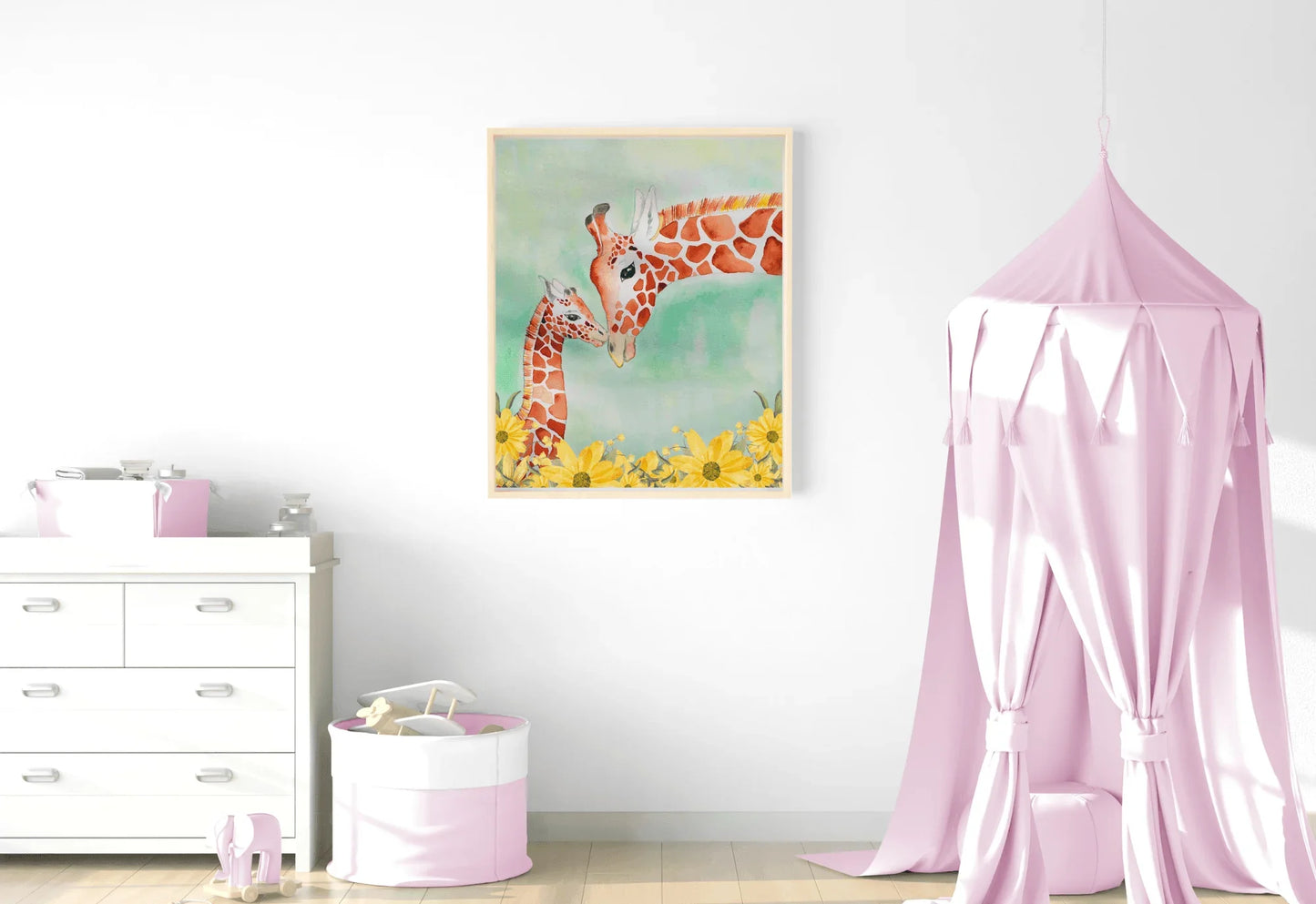 Floral Giraffe Print
