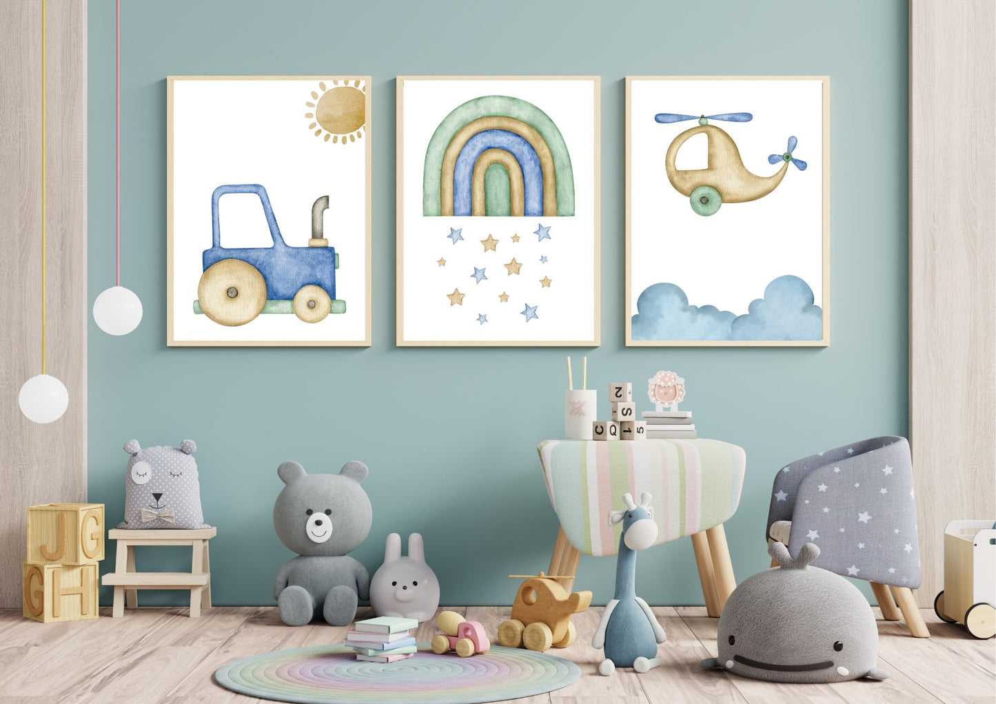 Transport nursery art