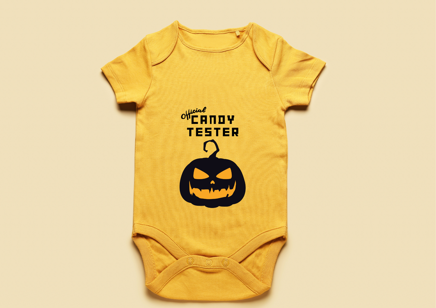 Halloween candy tester onesie