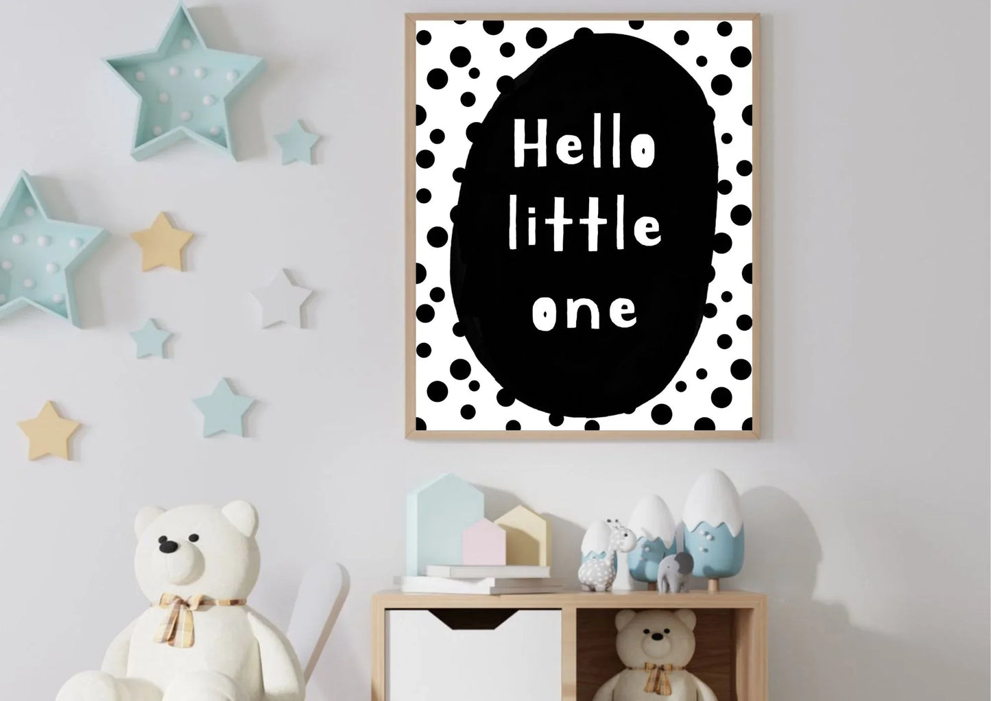 Hello little one nursery print