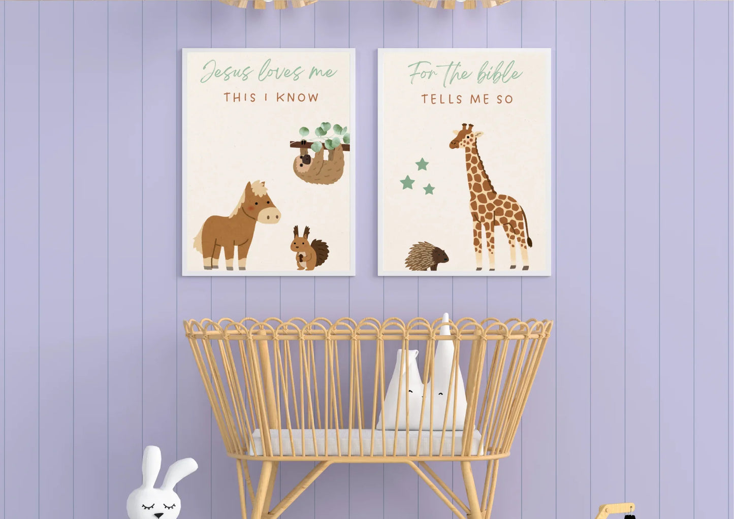 Christian Nursery Decor Set of two