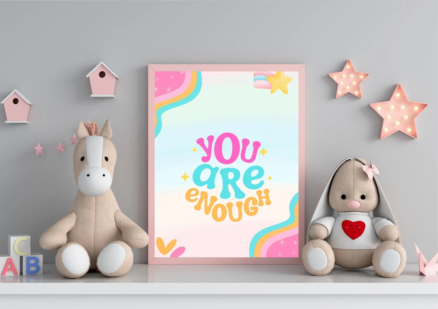 you are enough nursery art