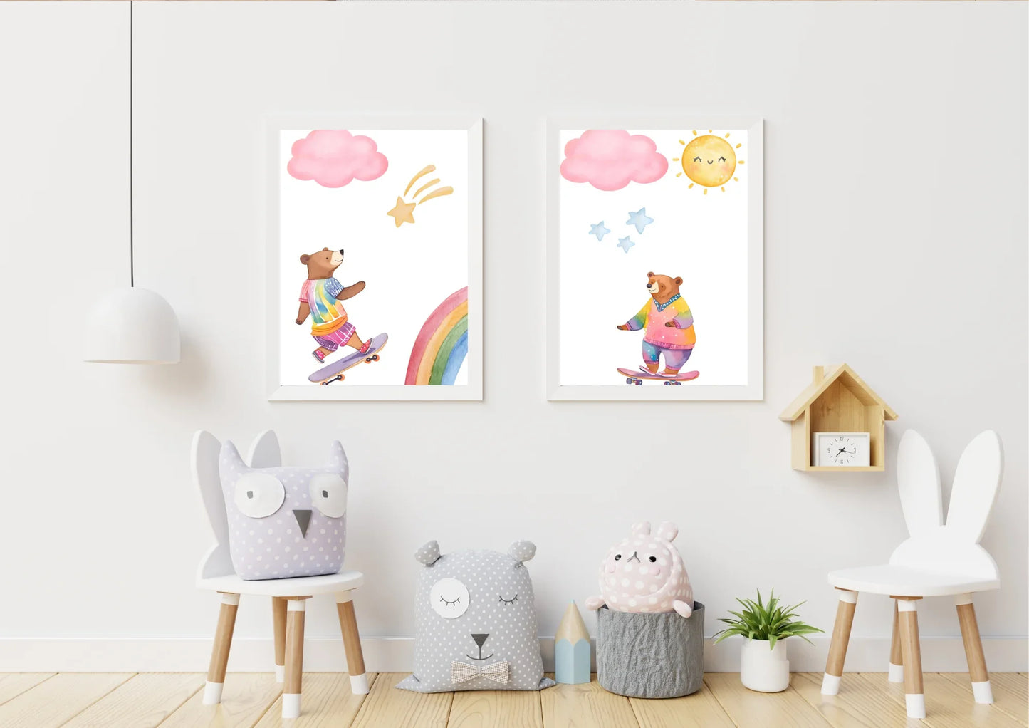 bear themed nursery wall art