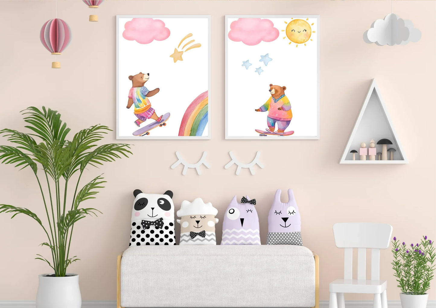 bear themed nursery wall art