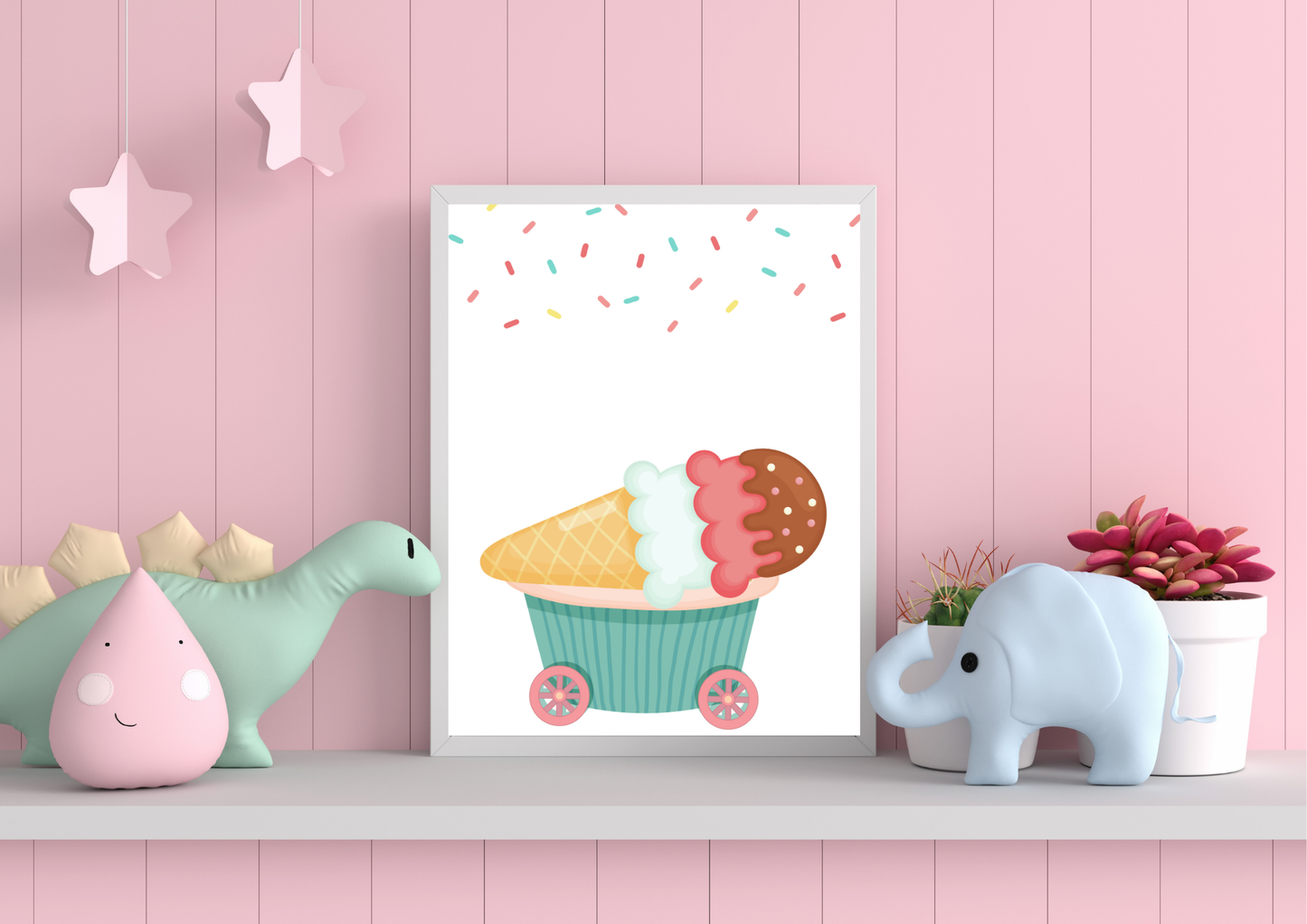 Ice cream nursery art
