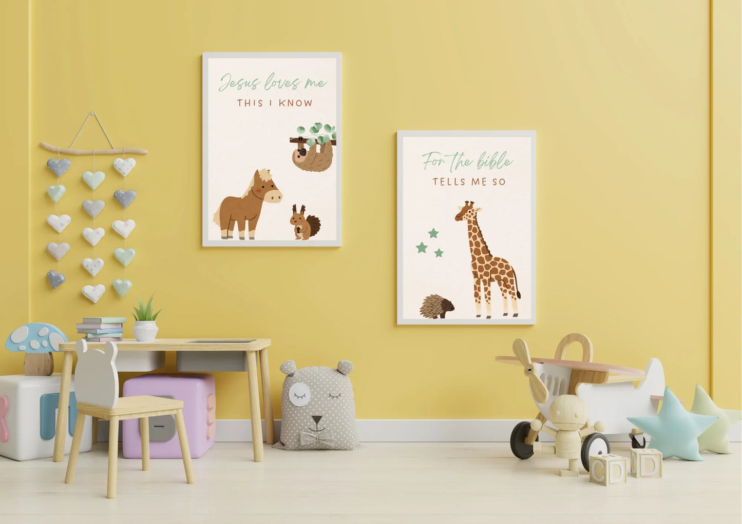 Christian Nursery Decor Set of two