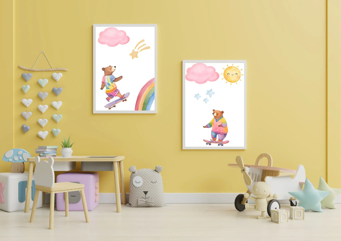 bear themed nursery wall art