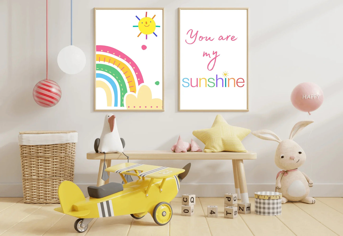 Rainbow Nursery Art