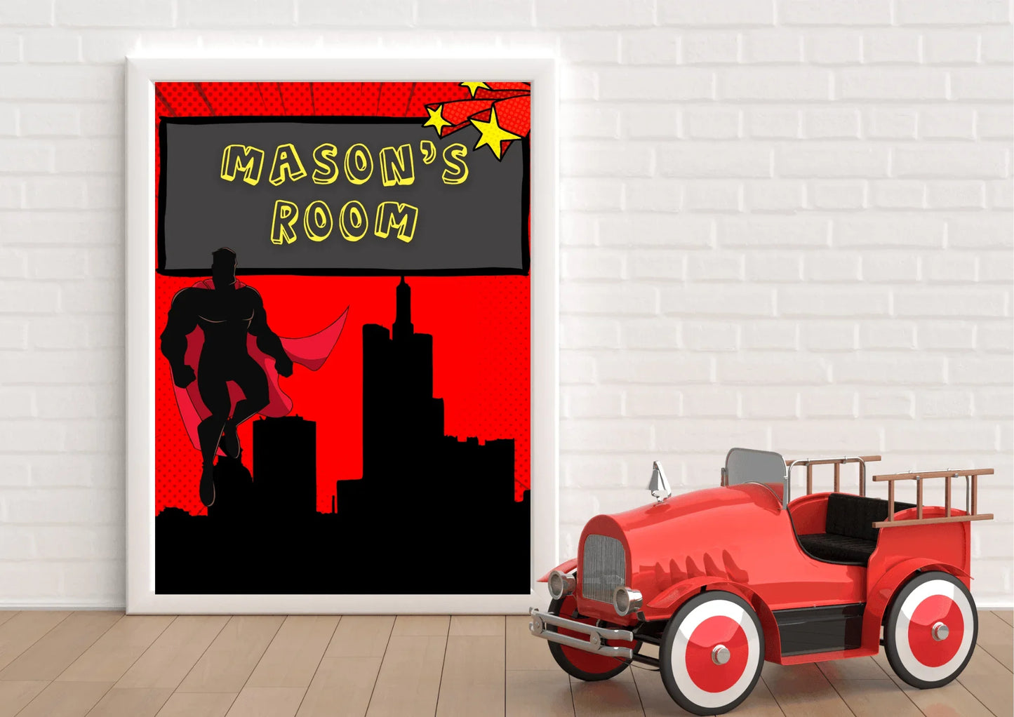 Personalized Superhero Poster