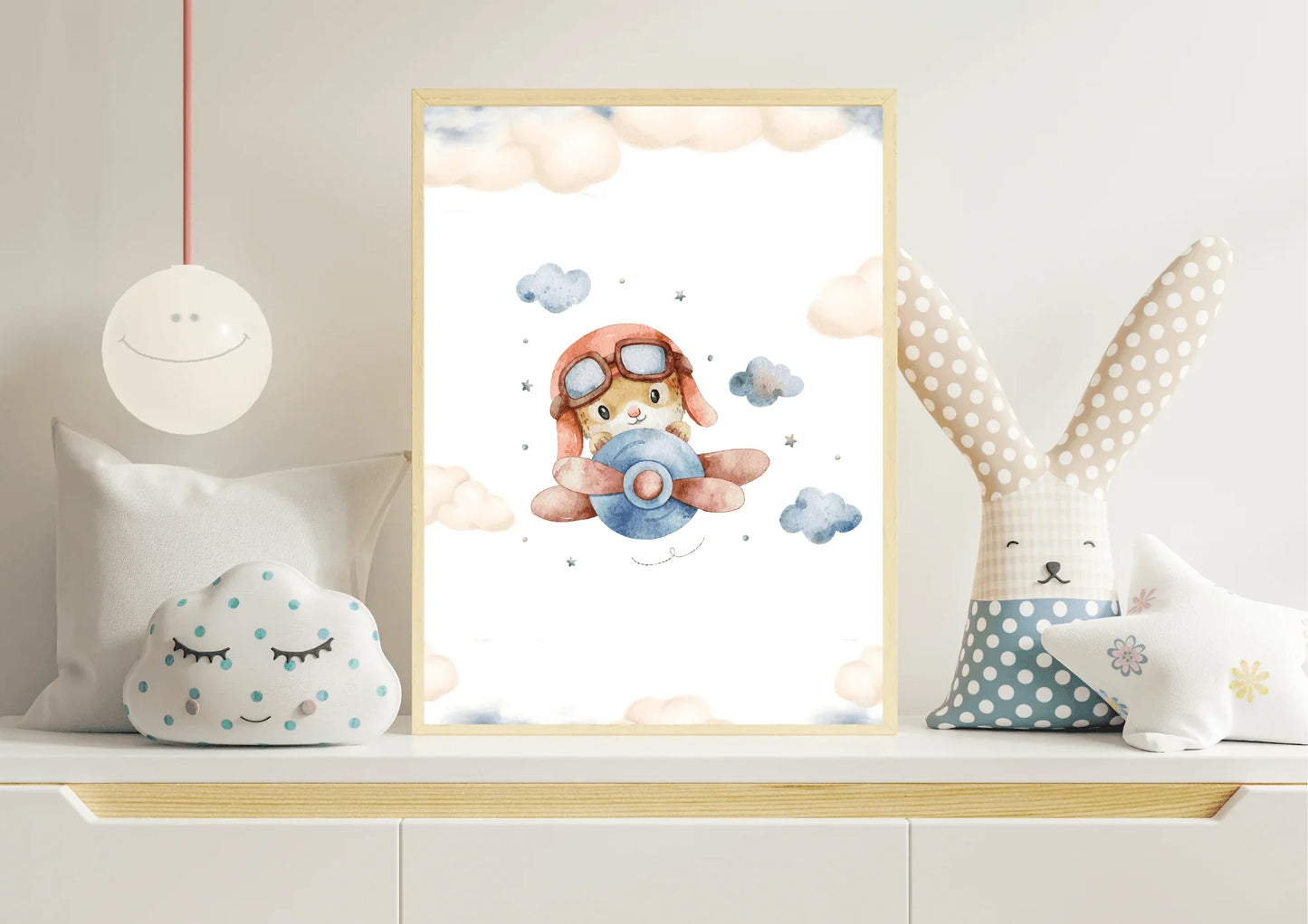 Aviation themed nursery print