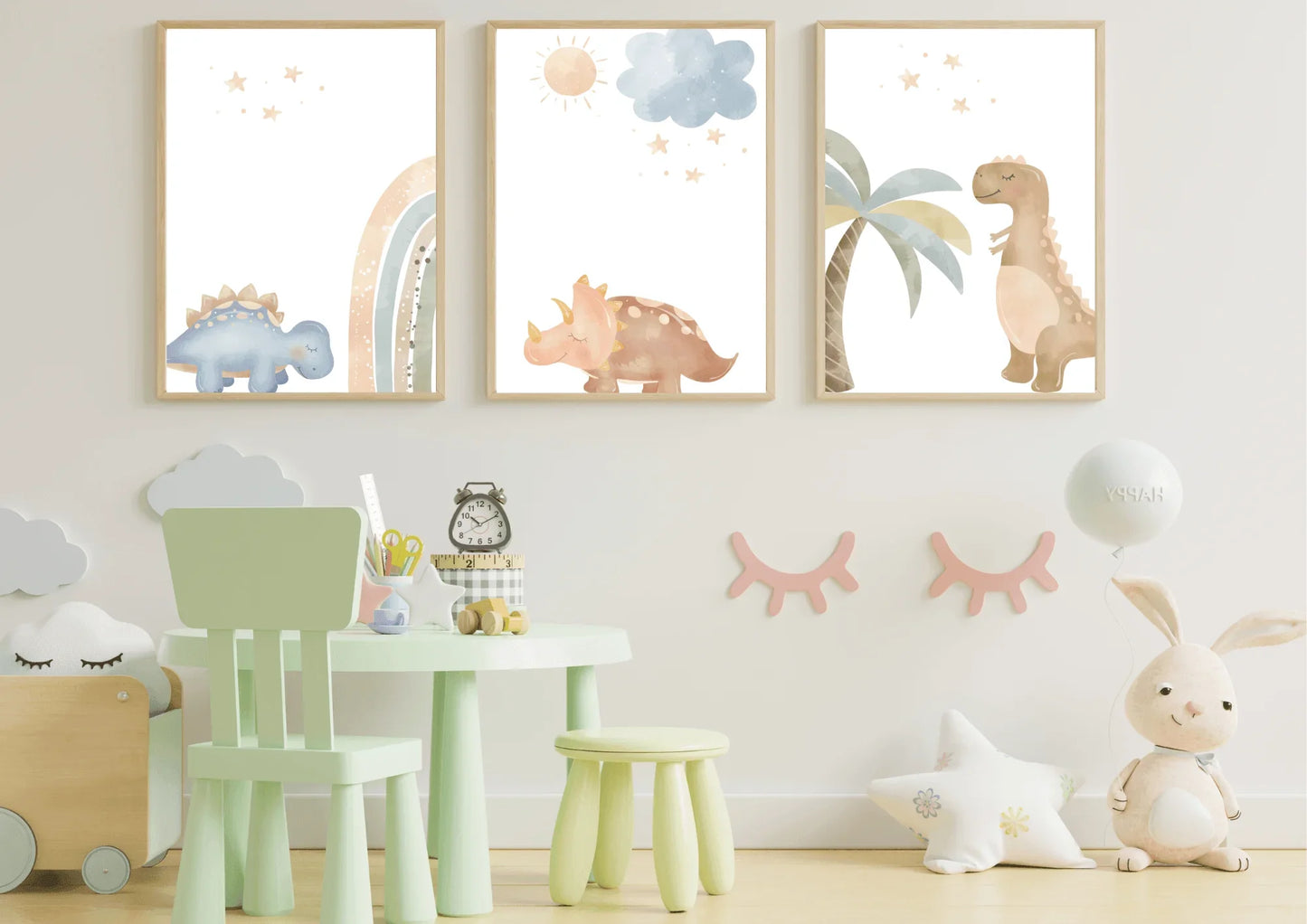 Gender-Neutral Dinosaur Prints