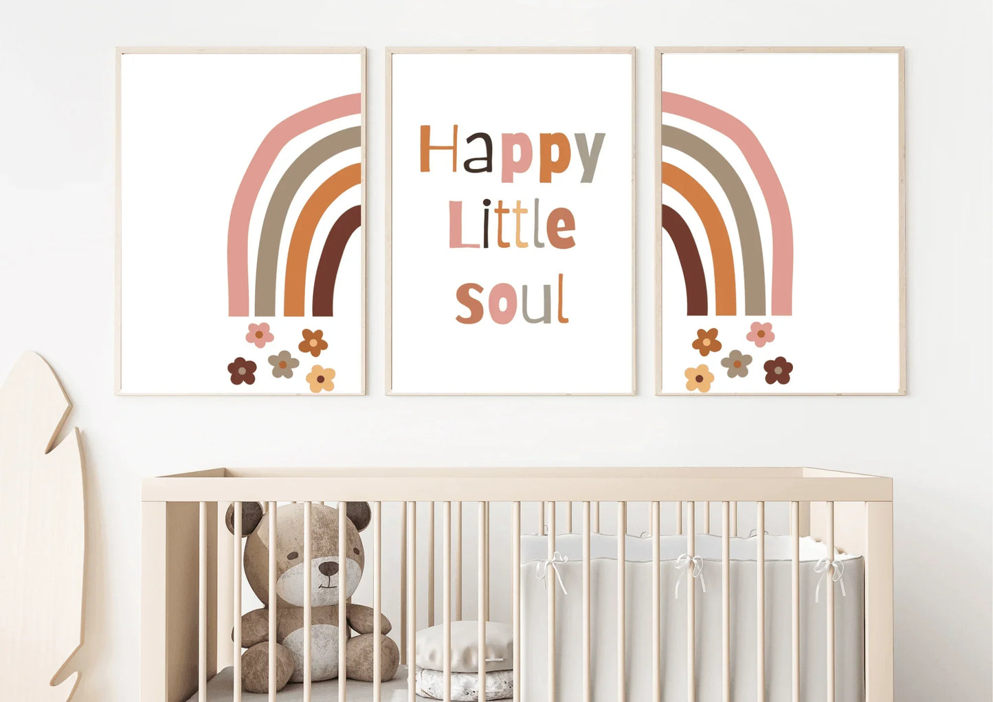 Boho Rainbow Nursery Prints