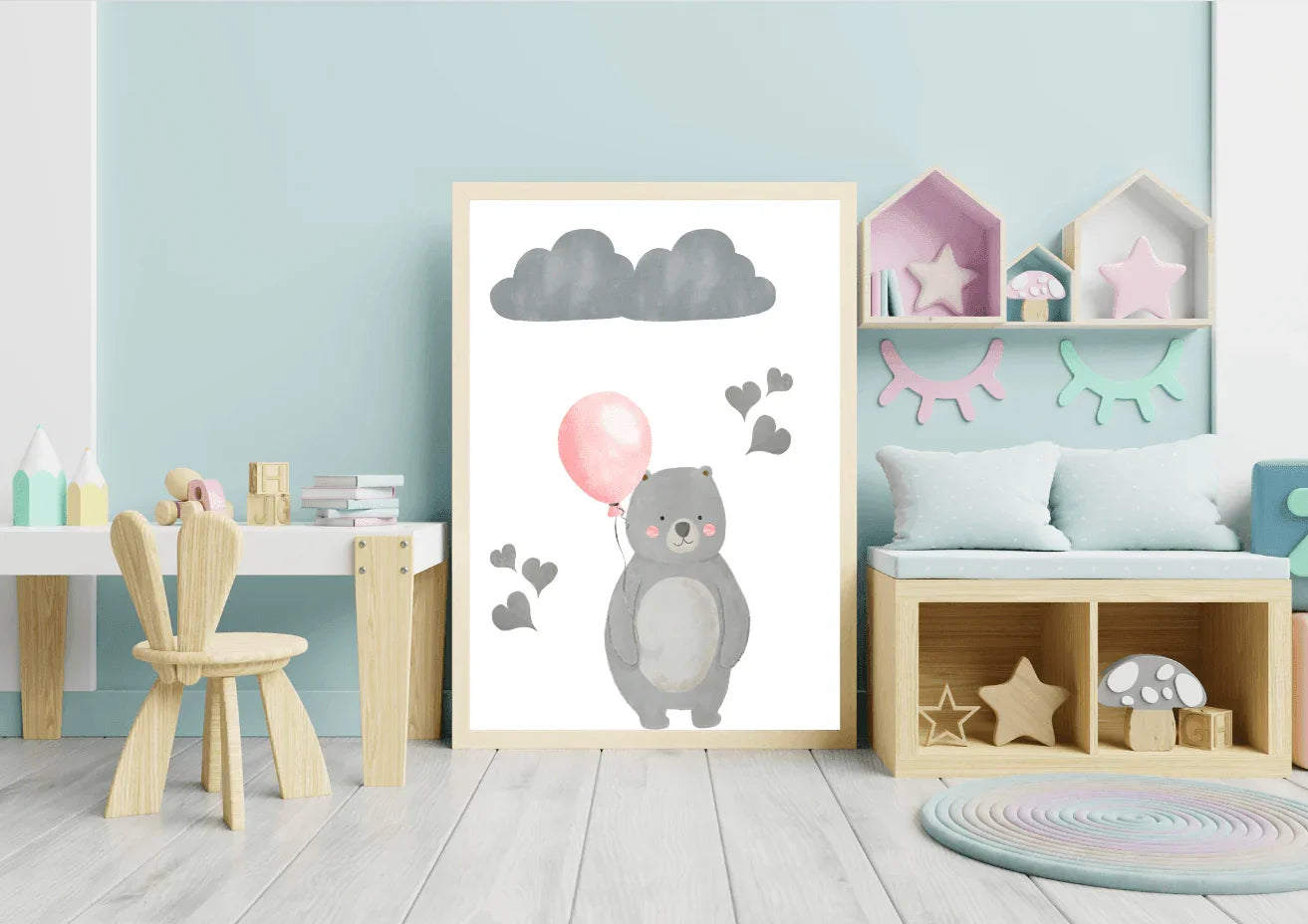 Bear Themed Nursery Print