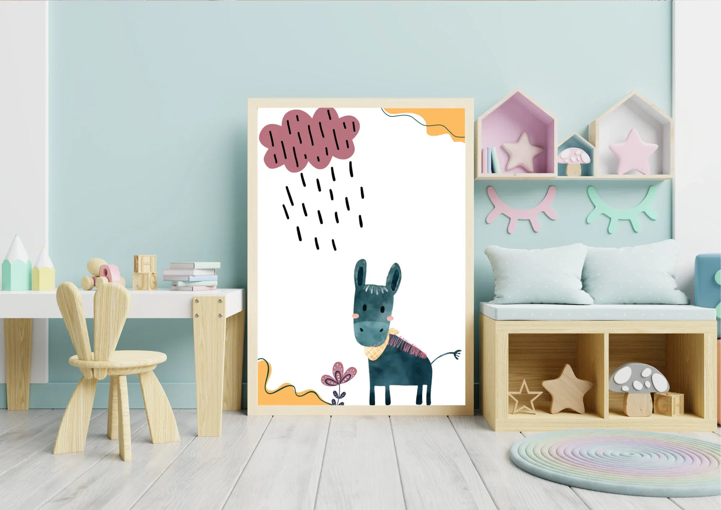 Mexican Donkey Nursery Print