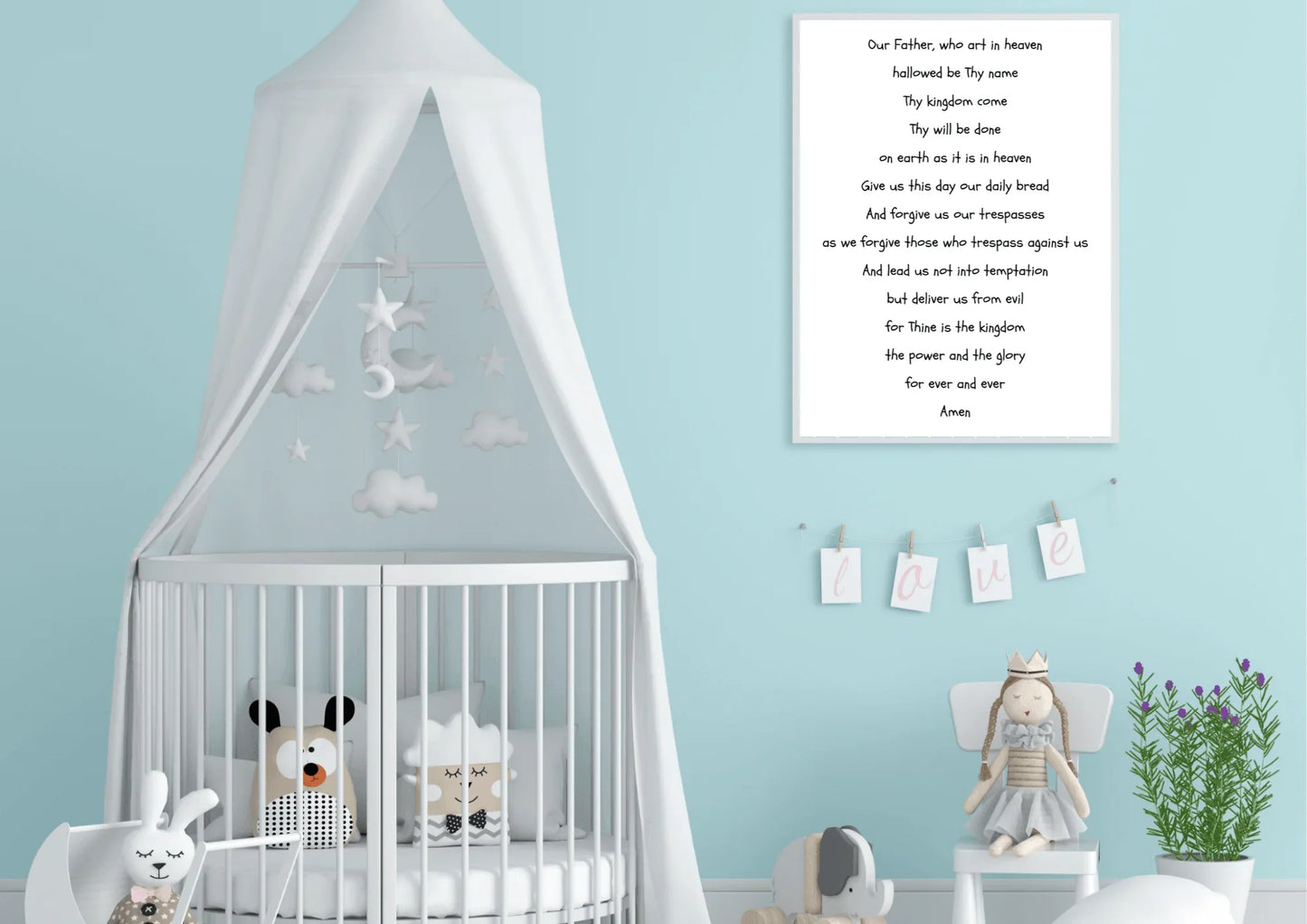 Our Father Nursery Art