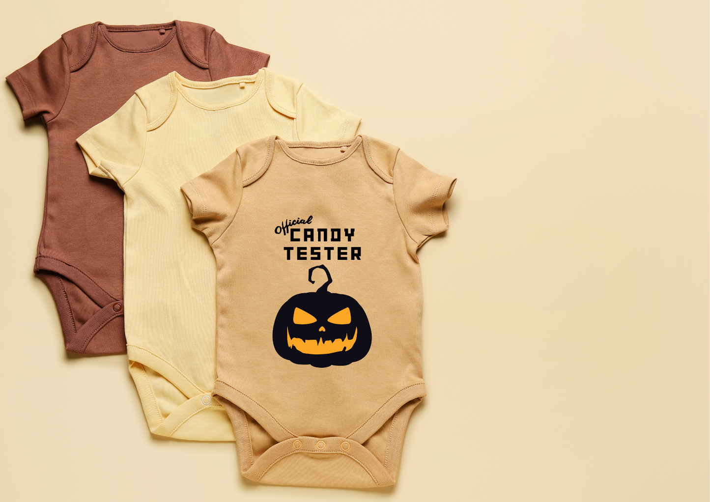 Halloween candy tester onesie