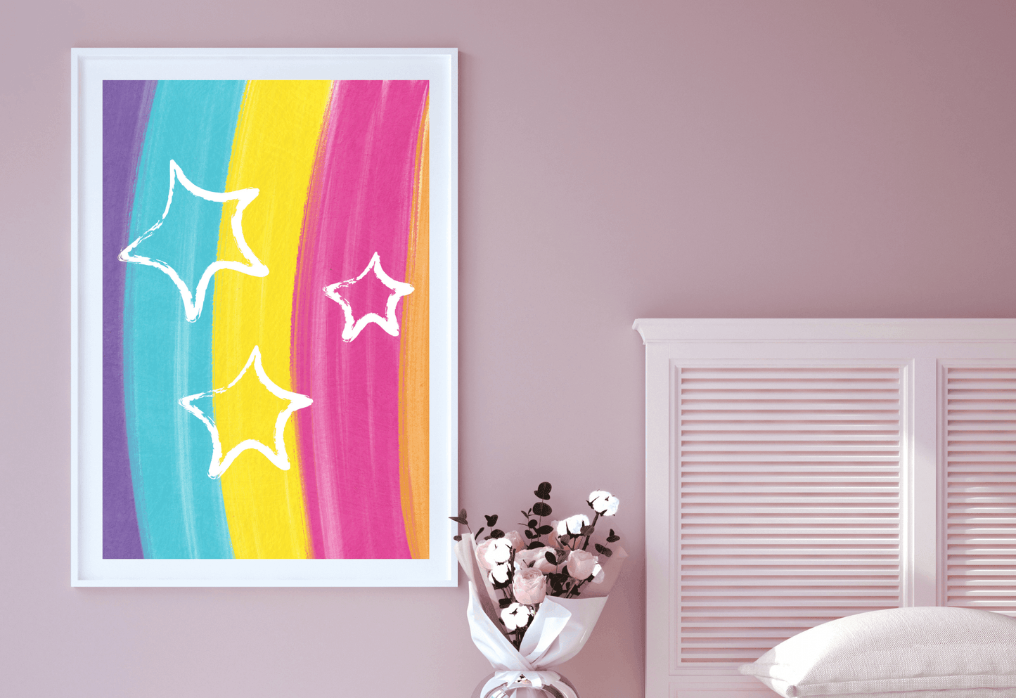 Rainbow Nursery Print