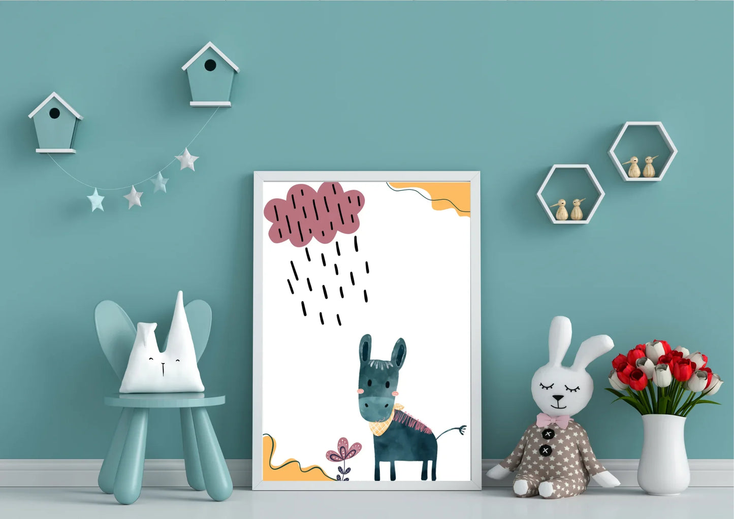 Mexican Donkey Nursery Print