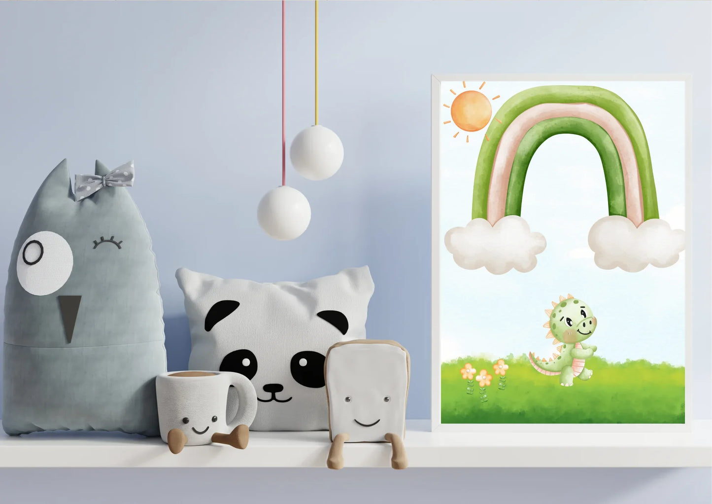 gender neutral dinosaur nursery print