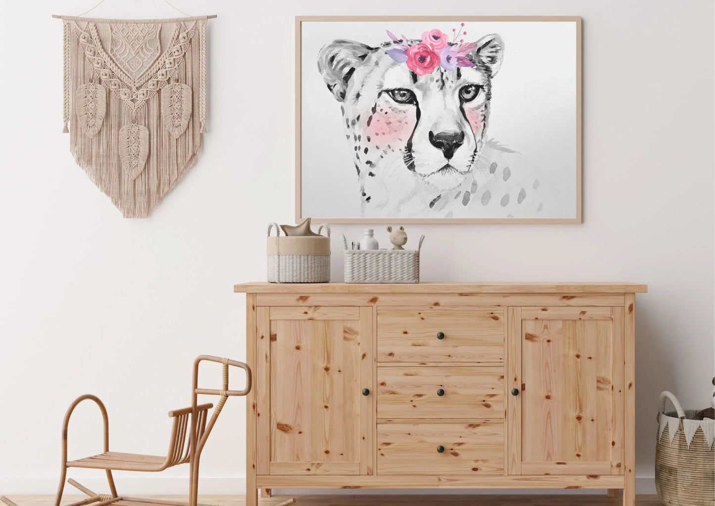 Cheetah nursery art