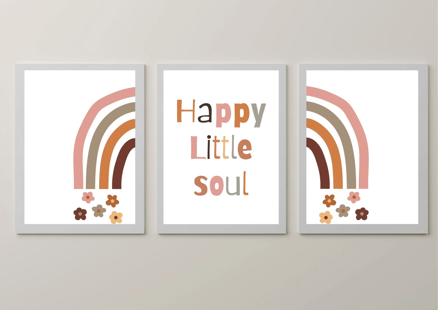 Boho Rainbow Nursery Prints