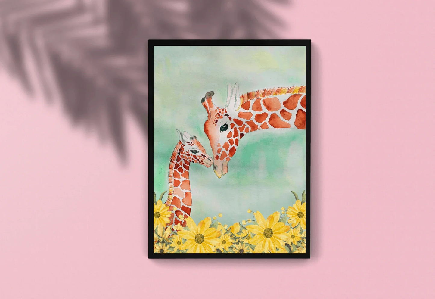 Floral Giraffe Print