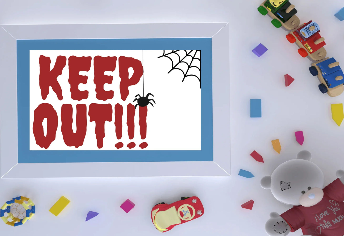 Keep Out Halloween Sign