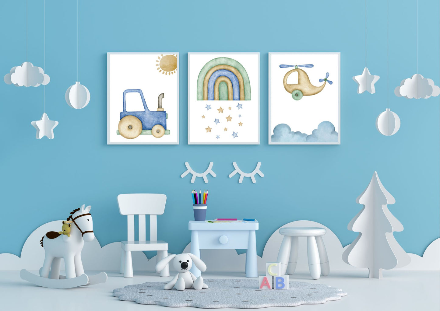 Transport nursery art