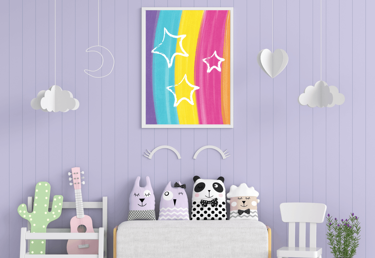 Rainbow Nursery Print