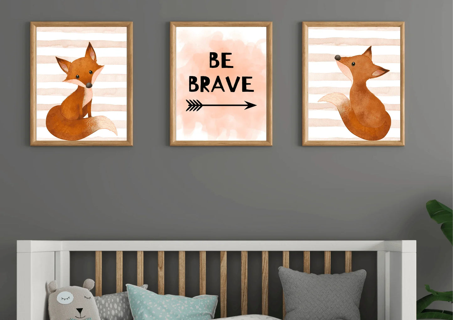 Watercolour Fox Nursery Art