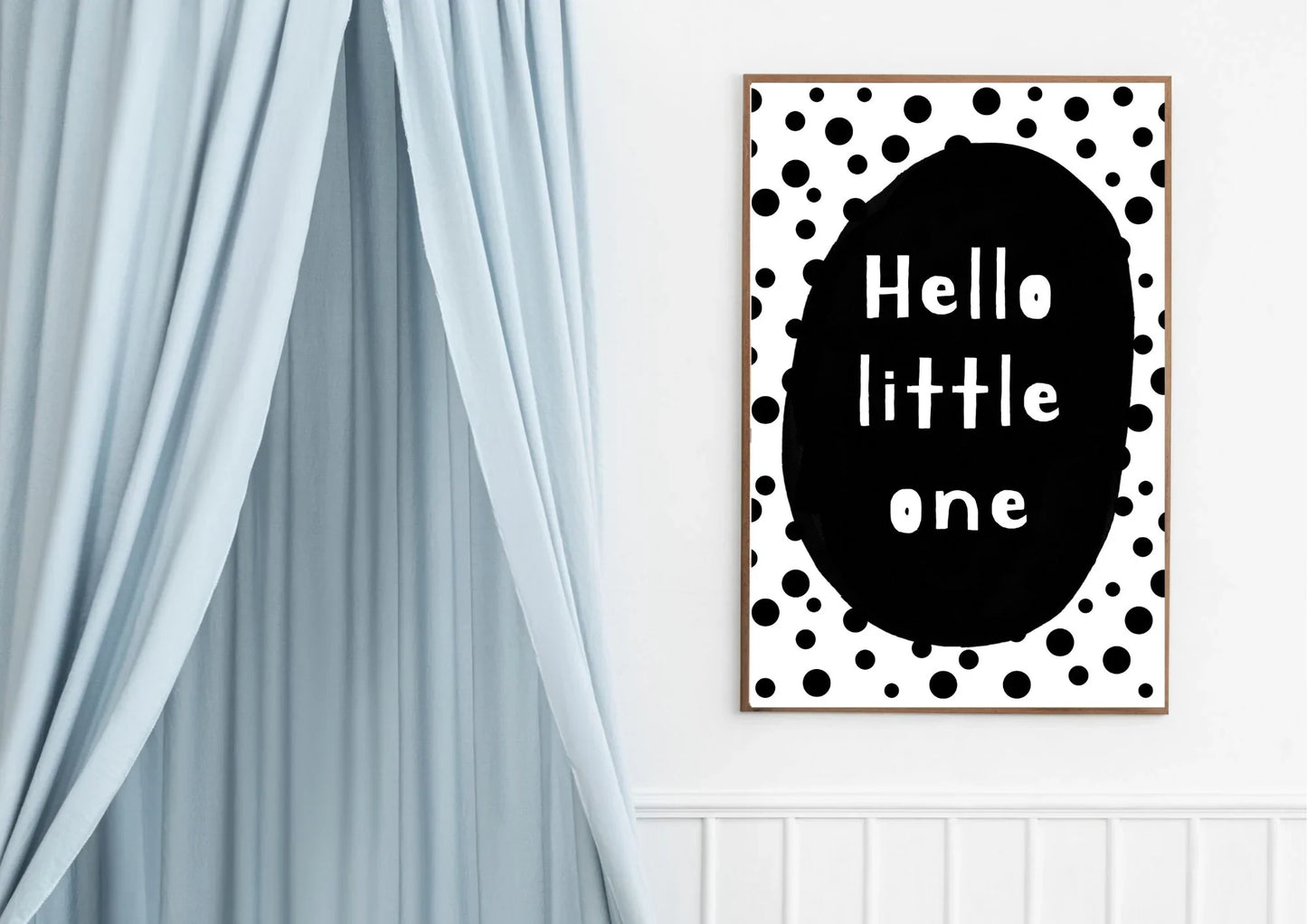 Hello little one nursery print