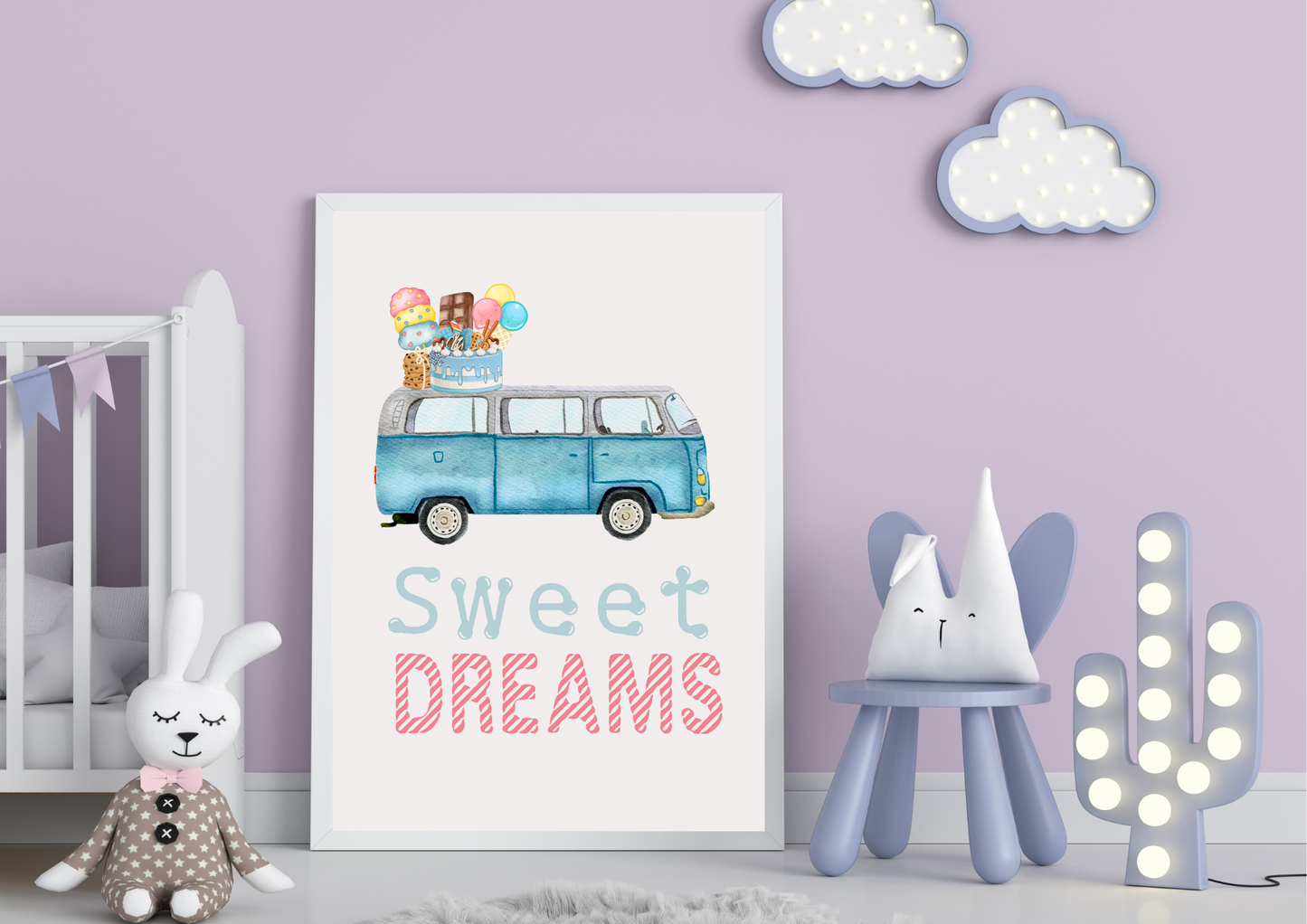 Camper van nursery art