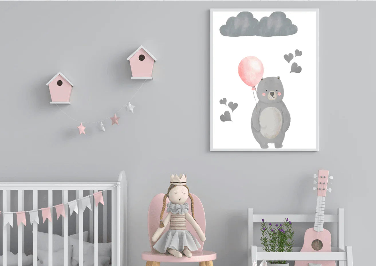 Bear Themed Nursery Print