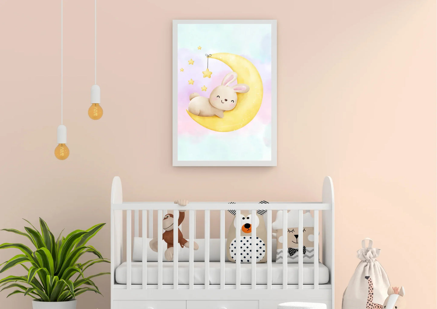 bunny nursery wall art