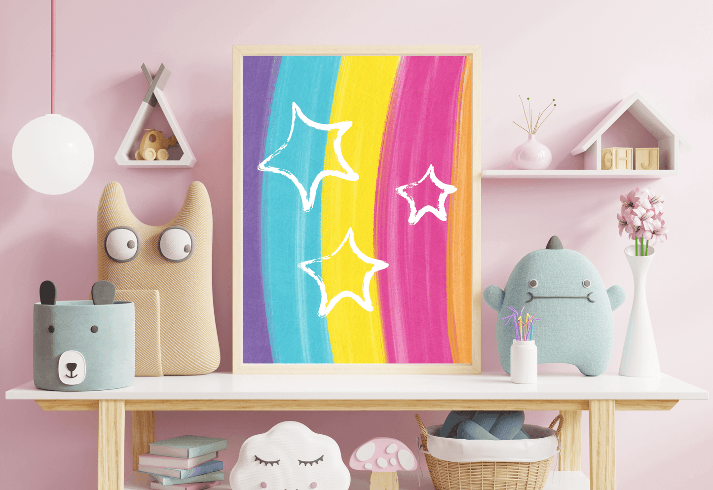 Rainbow Nursery Print