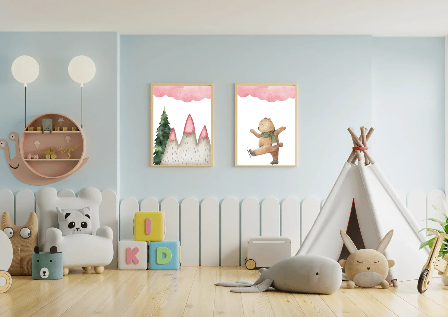 Forest Animals Nursery Prints