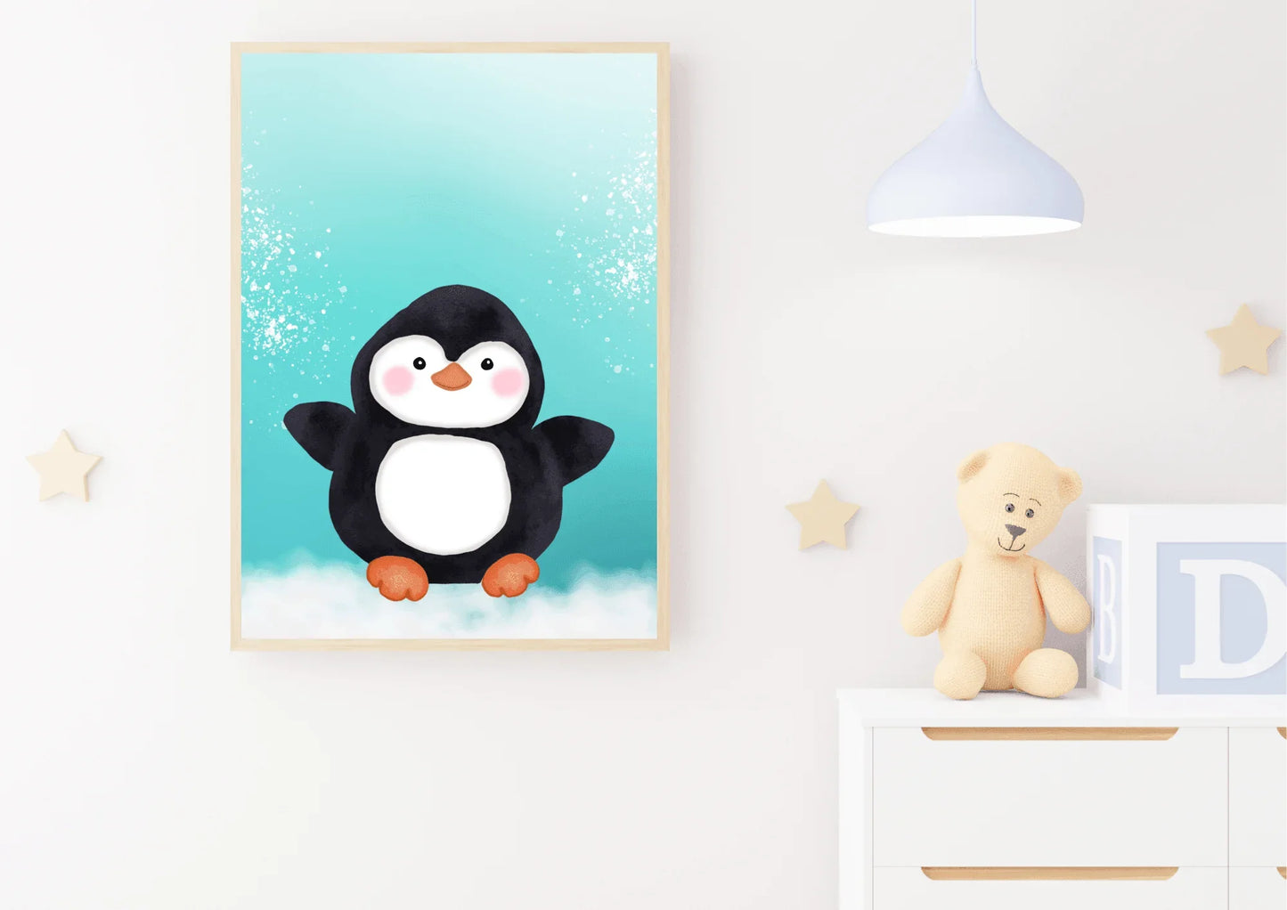 penguin nursery art