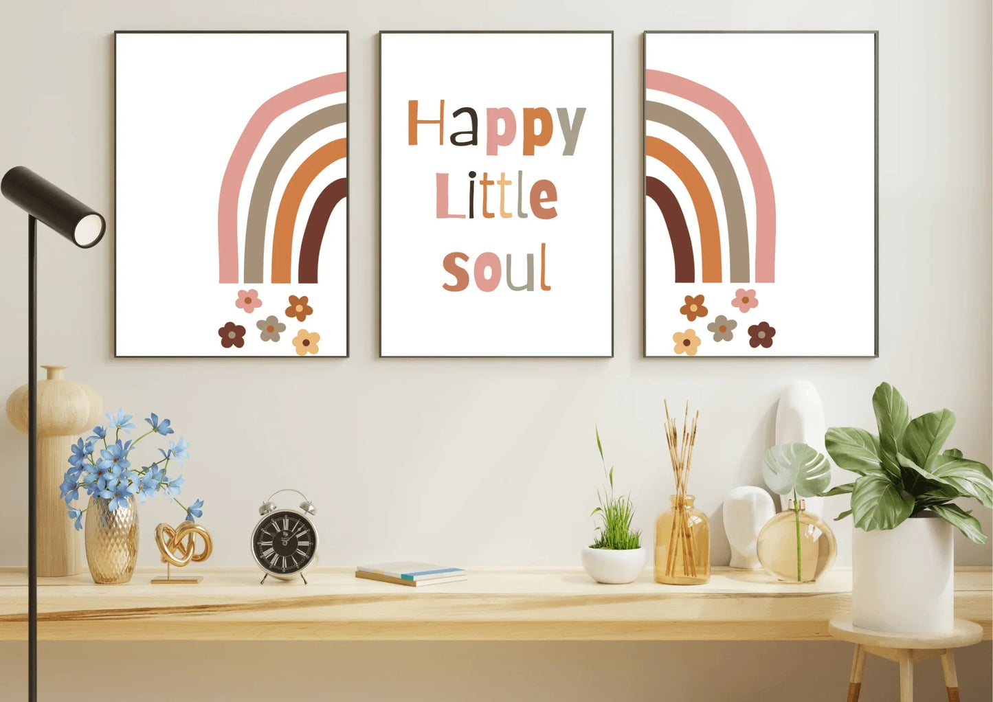 Boho Rainbow Nursery Prints