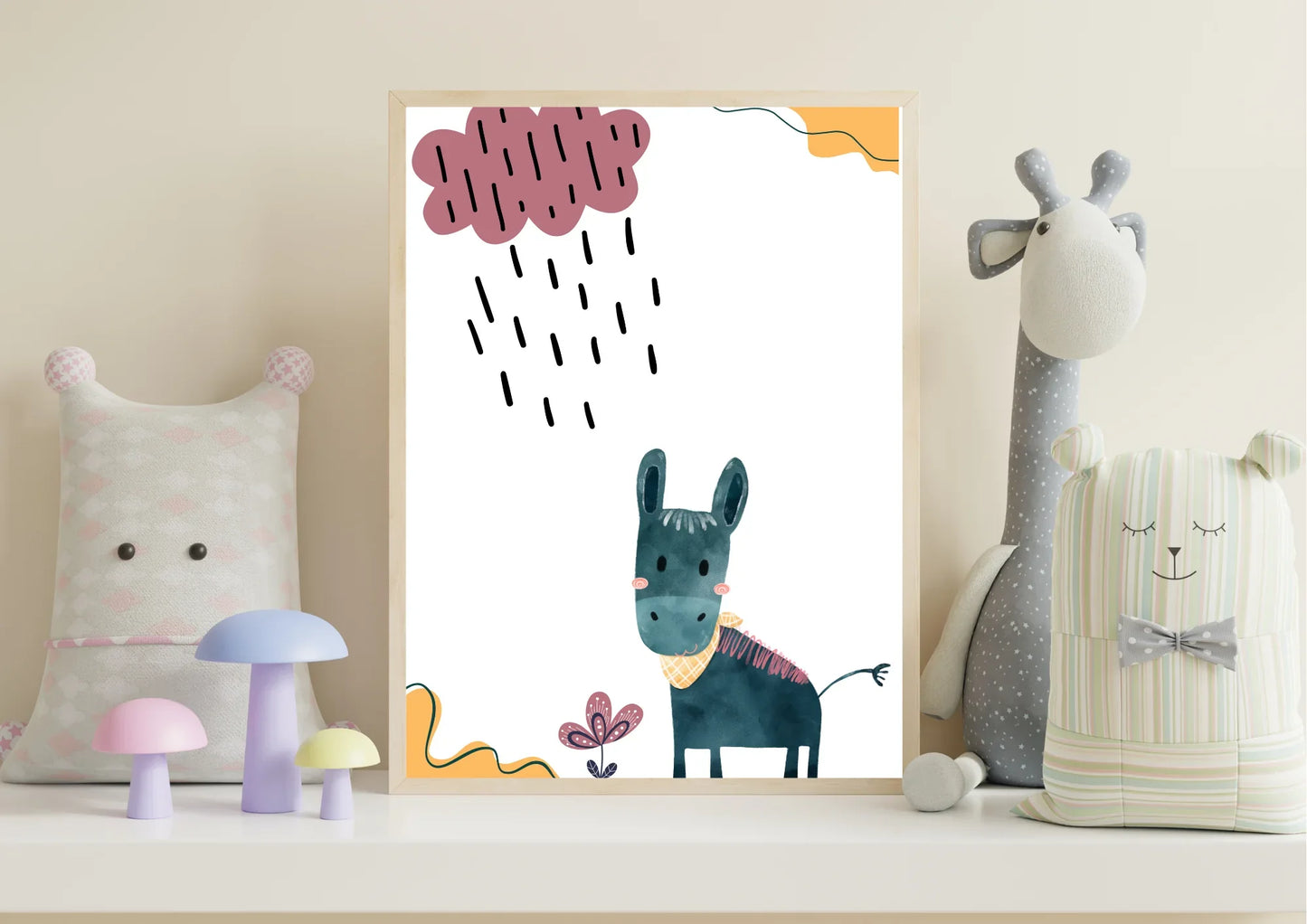 Mexican Donkey Nursery Print
