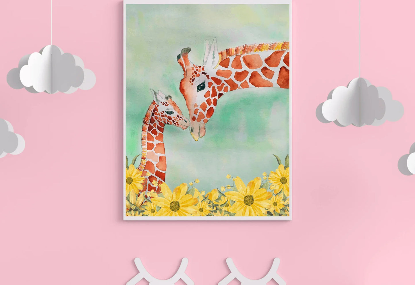 Floral Giraffe Print