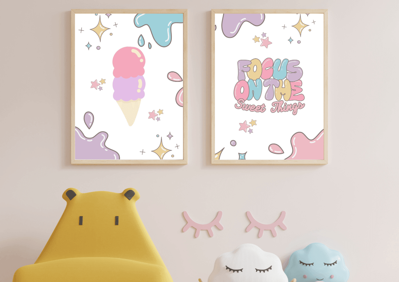Ice Cream Wall Print