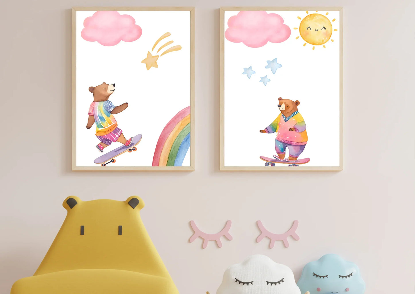 bear themed nursery wall art